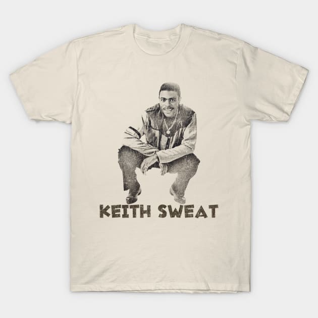 Keith Sweat Retro Portrait T-Shirt by GekNdangSugih